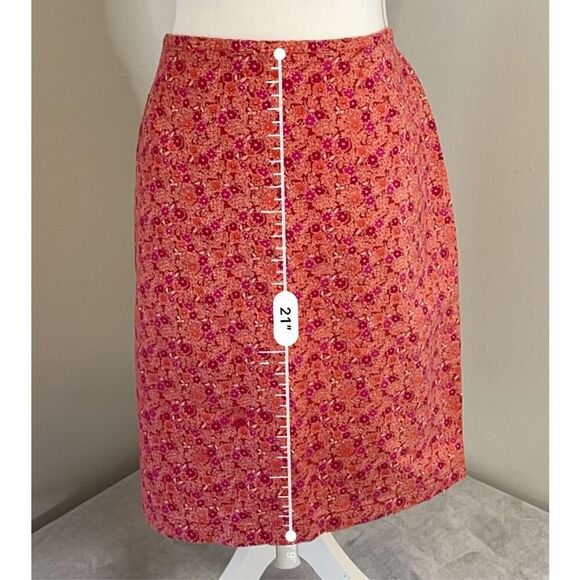 Women’s Vintage Cotton Floral Skirt 16 - Picture 5 of 9